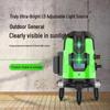 High-Precision Outdoor Laser Level with Infrared, Green, and Blue High-Brightness Beams - 2, 3, and 5-Line Automatic Leveling