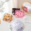 Ins Cosmetics Coin Wire Holder Pouch Bag Portable Earphone Cards Lipsticks Storage Bag Auto Close Organizer Travel Jewelry Bag