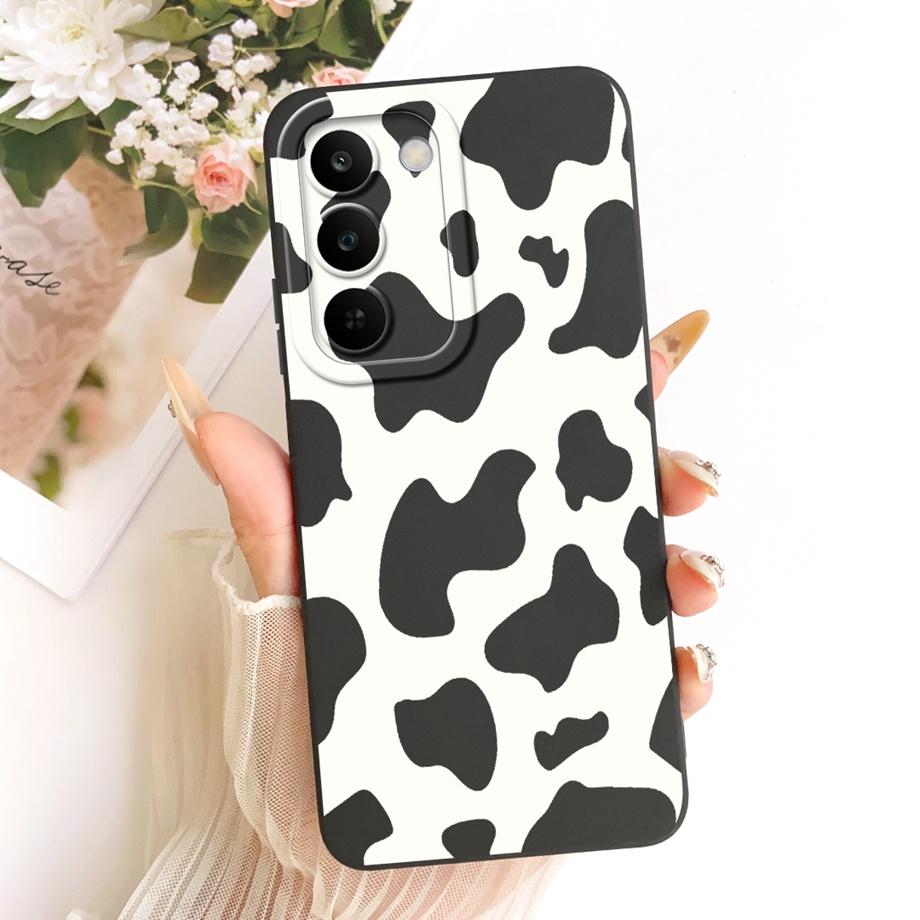 Per Realme C83 C100 Custodia per Telefono Floreale Margherita Estetica Luna Notte Modello Fiocco Funda Copertura Posteriore in Silicone Morbido Opaco Realme P4 Lite