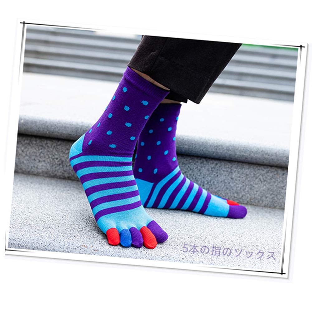 Vraquir Foot for and Business Set Men's Five-Toe Socks, Cotton, Antibacterial, Odor-Resistant, Athlete's Protection, Breathable, Sports, Hiking, Use,