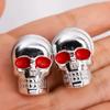 2pcs Skull Head Screws Motorcycle License Plate Frame Modification Bolt Screw Car Motorcycle Metal Fastener Bolt Cap Accessories