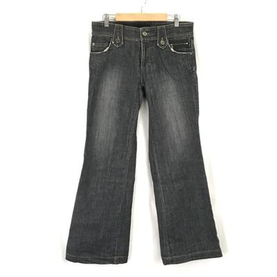 EPOCA İspanyol Paça Kot Pantolon Siyah Kot Bootcut Kadın L İç Bacak Uzunluğu 79cm(KULLANILMIŞ)