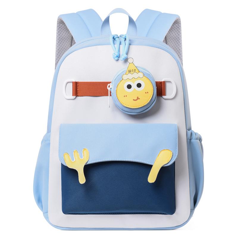 

Children s school bag new primary school students lightweight weight backpack large capacity backpack синій