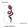 Fashion High-End Versatile Rhinestone Cauliflower Snake Brooch Creative Exquisite Men'S And Women'S Suit Shirt Corsage Jewelry Pin