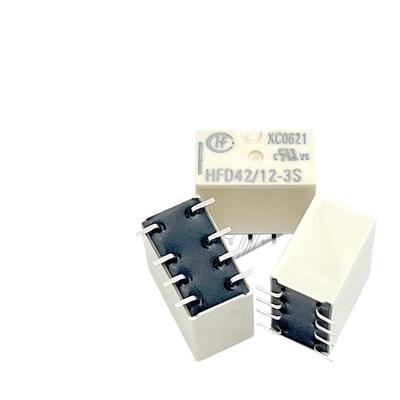 HFD42/12-3SR Hongfa 8-Pin 2A Signal Relay, Dual Changeover, HFD42/24-3SR SMD