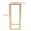 Bymaocar Metal Gold 10 Pcs Set 60cm/23.62in Tall Modern Bouquet Holder for Wedding Party Hotel DIY Decoration with Small Hammer