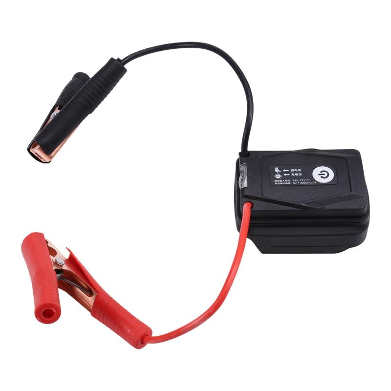 Car Jump Starters Adapter With 2 USB Port And Led Light Jump Starting Adapter For Makita 18V Battery