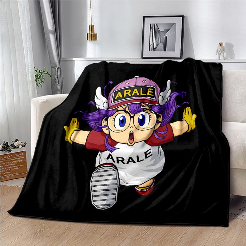 DR-Slump-Arale Cartoon Throws Blanket Kids Super Soft Cute Blankt for Travel Couch Sofa Picnic Bed Flannel Blanket Birthday Gift