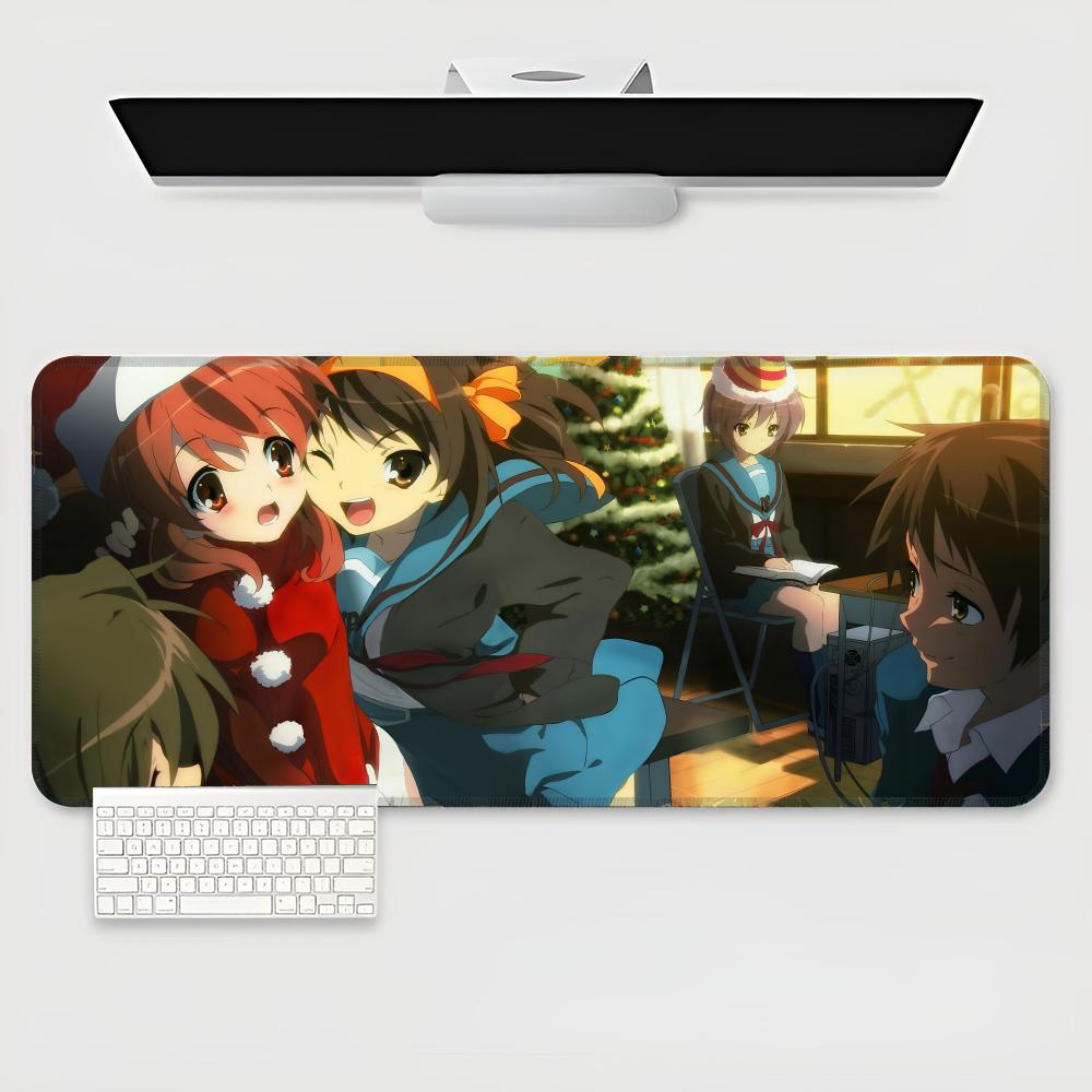 The Melancholy of Haruhi Suzumiya Mouse Pad game teclado XXL Mouse Pad Large Computer Laptop Non-slip Keyboard Desk Mat Mousepad