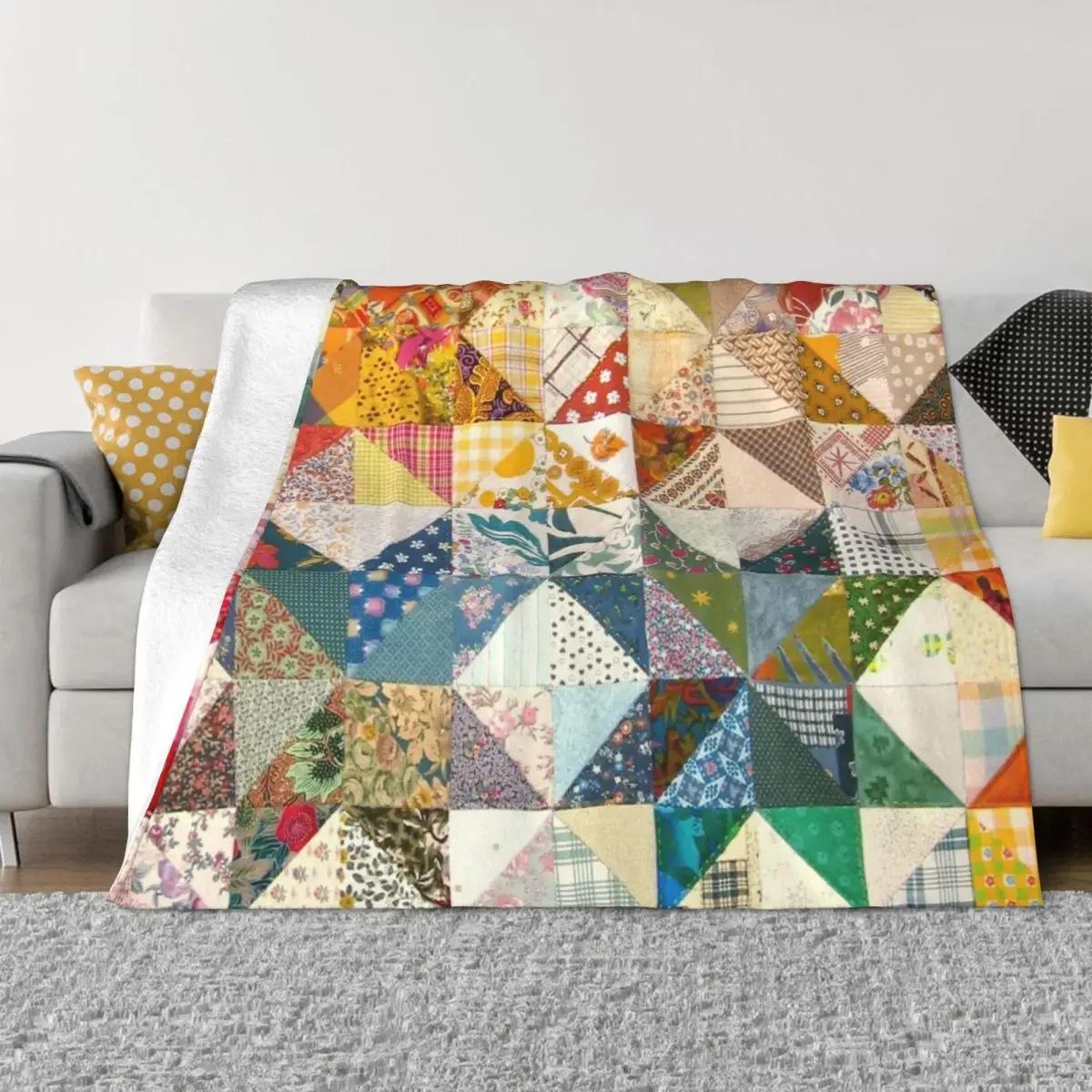 

Vintage Quilt Tapestry Throw Blanket bed plaid Plaid on the sofa Blankets blankets for beds bungou stray dogs picnic blanket 75cmx90cm