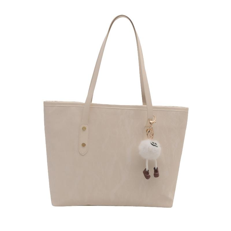 Trend simple commuter casual bucket bag new early autumn trend fashionable large capacity tote shoulder bag