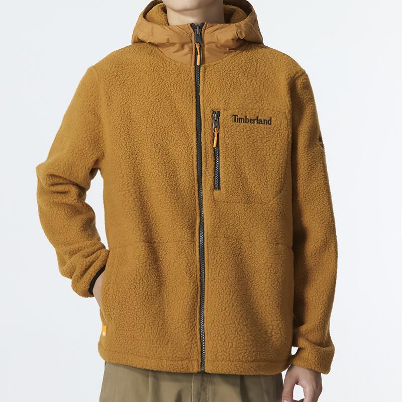 Timberland Solid Color Three-In-One Windproof Sports Casual Hooded Jacket Men Jackets Green A696H-U31