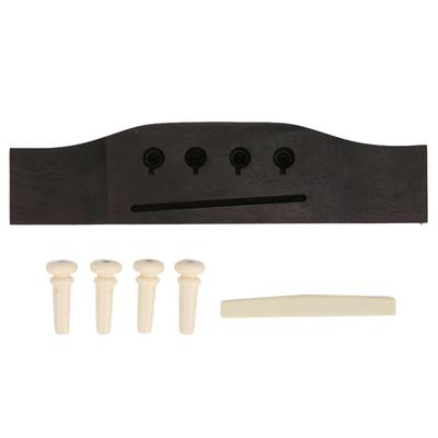 Basse Acoustique 4 Cordes Chevalet Sillet Palissandre 4 Chevilles de Chevalet Pièces pour Basses Acoustiques Folk