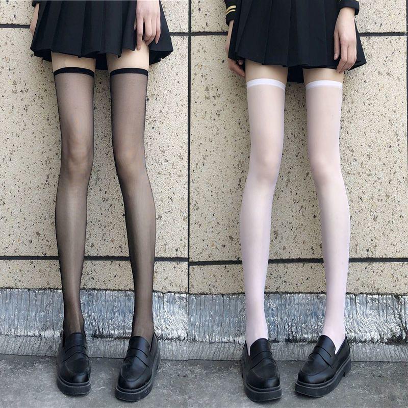 Women's Ultra-Thin Non-Slip Flesh-Colored Thigh-High Stockings