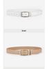Women's 2024 Genuine Leather Belt - Versatile, Soft Cowhide Waistband for Jeans, Decorative Black.