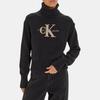 Calvin Klein Logo Embellished High Neck Fitted Long Sleeve Sweater Women sweater Black J20J224229-BEH