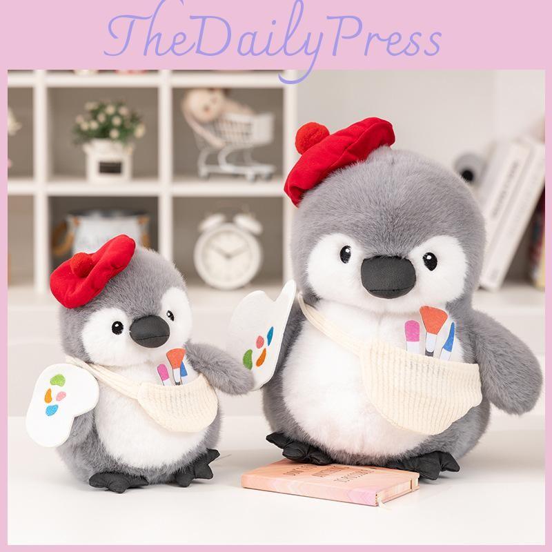 Penguin Stuffed Cute Animal Ornament With Chef Painter And Fisherman Styles