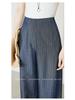 Women's Anti-Wrinkle Tencel Linen Pants, Spring/Summer, Loose Herringbone, Wide-Leg Design, Original Linen Color, Style 7896.