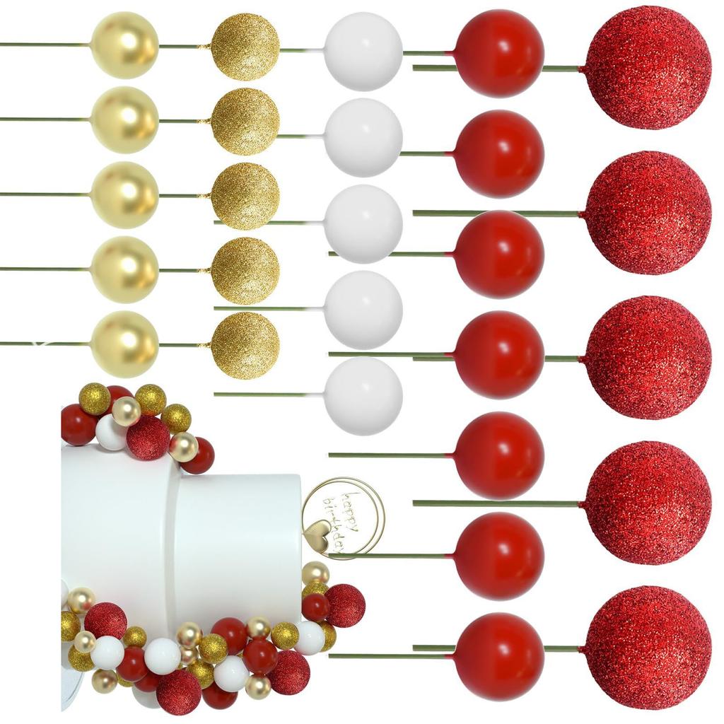 Set Decorare Tort 50 Bucăți Toppere Rotunde Decorative Alegeuri Decorative pentru Aperitive Decorațiuni Tort pentru Petrecere Potrivite pentru Ocazie de Festival