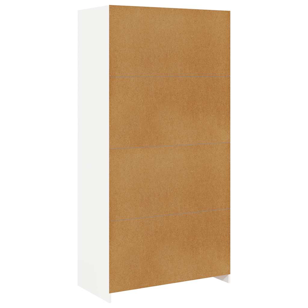 White Wardrobe 100 x 50 x 200 cm Particleboard