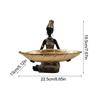 Fruit Serving Tray Resin African Black Woman Fruit Display Tray Decorative Desktop Ornament Table Storage For Candy Dessert