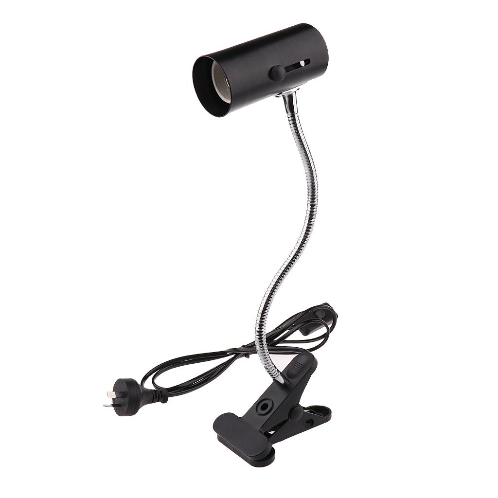 Gooseneck Reptile Ceramic Heating Light Bulb Lamp Holder E27 AU Plug