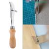 DIY Adjustable Leather Edge Groover Wooden Handle Craft Groove Gouge Leathercraft Tool Stitching Crimper Slotting Grooving Tool