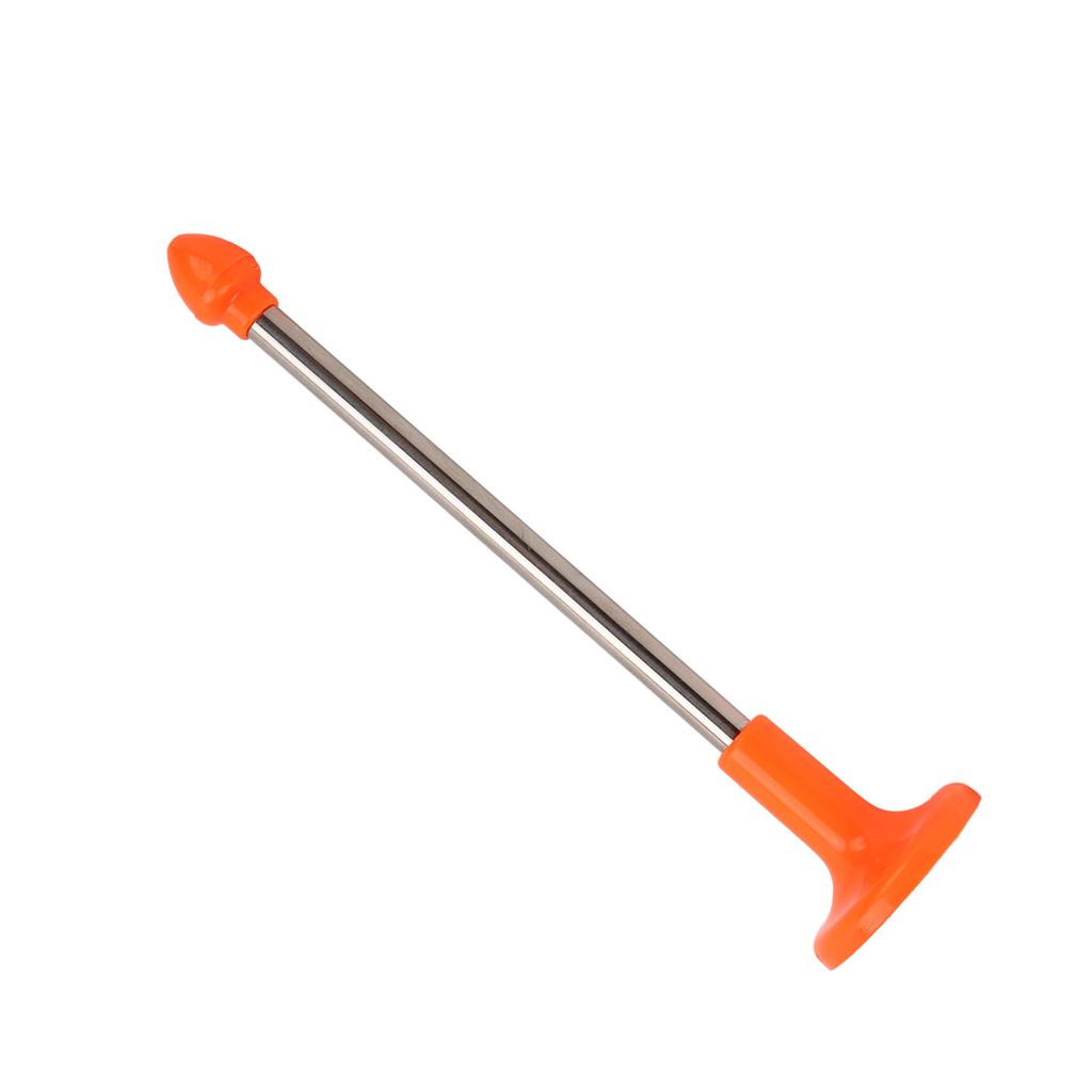 Golf Cutting Direction Indicator Orange 2 Sections Telescopic Golf Alignment Swing Training Aid Stick