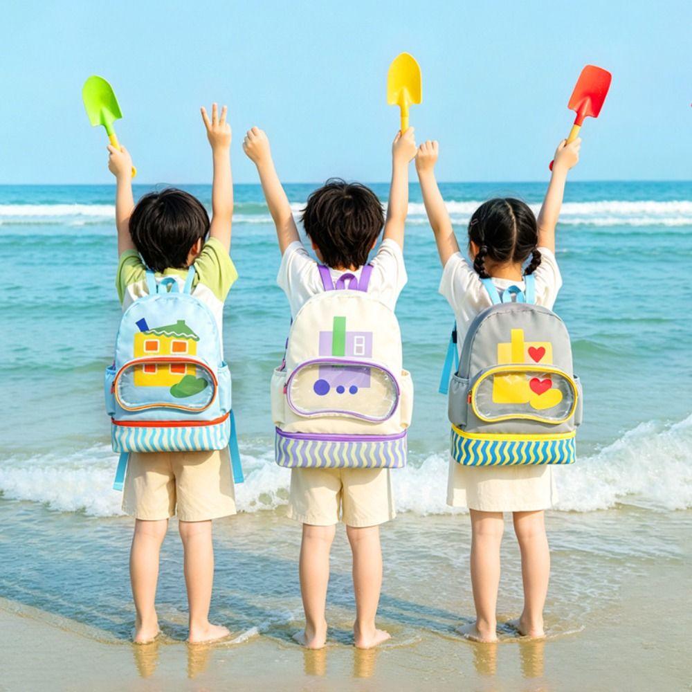 Waterproof Swim Backpack Wet Dry Separation Children's Swimming Bag Swimwear Storage