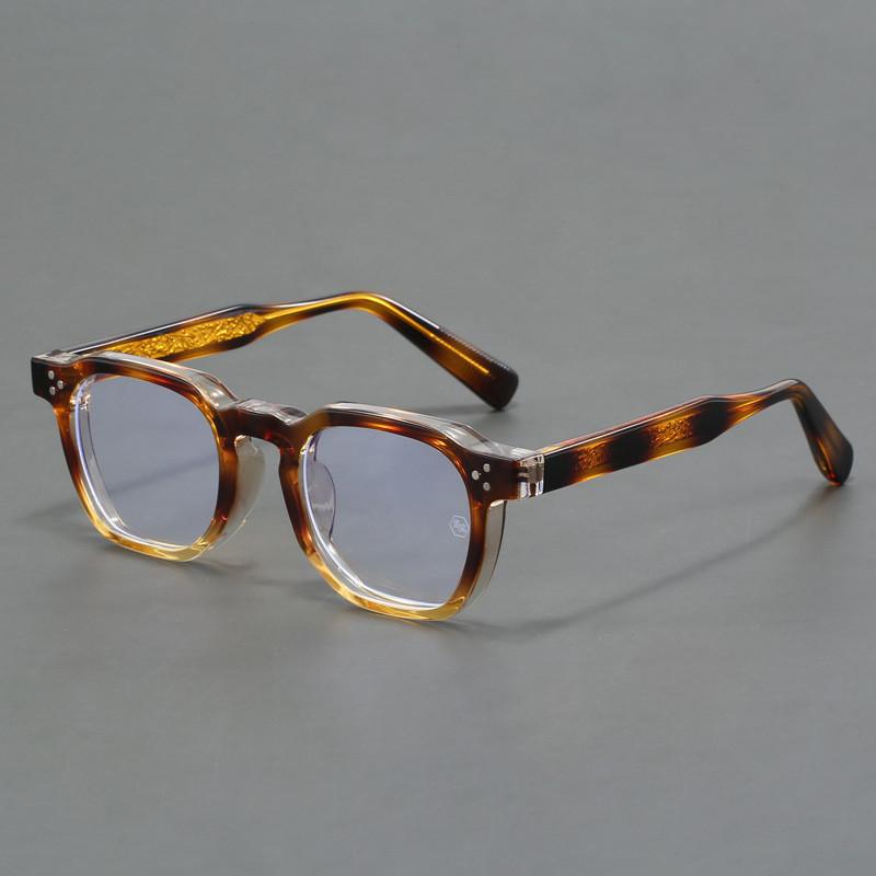 High-Quality Acetate Fiber Board Retro Small Frame Glasses For Men And Women Blue Light Blocking Photochromic Reading Glasses