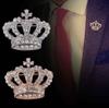 Fashion Pearls Crown Brooches Korean Boutique Rhinestone Brooch Geometric Buckles Anti Exposure Shirt Collar Pins Accessories