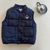Boys Thick Padded Vest with Bear Print Warm Sleeveless Jacket for Toddlers