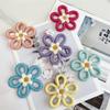 Woven Macrames Colorful Flower Wall Art Decoration for Living Room or Baby Kids Bedroom Nursery Wall Hanging Ornament