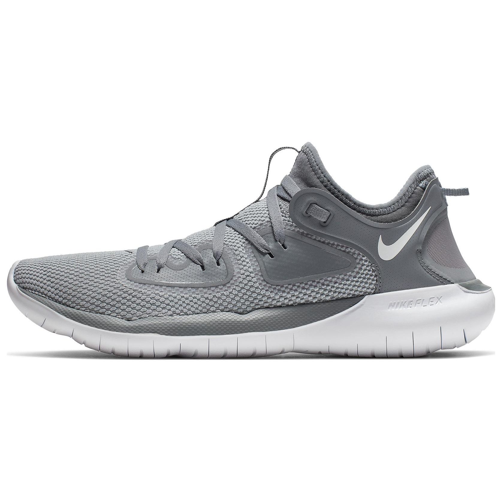 

Nike Flex 2019 RN Удобные Универсальные Прочные Низкие Повседневные Кроссовки для Бега Мужские кроссовки Серые AQ7483-003 44.5