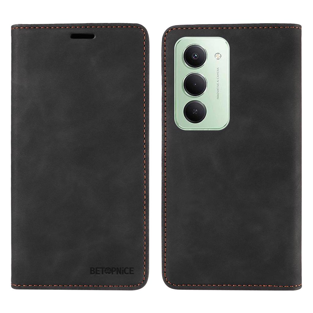 For Xiaomi Poco M7 Plus 5G/Redmi 15 5G (Global) (169mm) Case BETOPNICE Magnetic Closure RFID Blocking Wallet Stand Leather Phone Cover