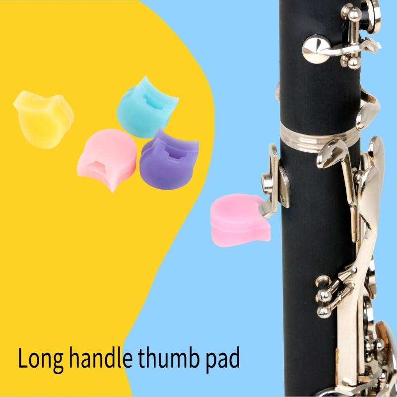 Silicone Clarinet Oboes Thumb Rest Cushion Clarinet Thumb Protector Finger Rest Protector Pads for Woodwind Instruments