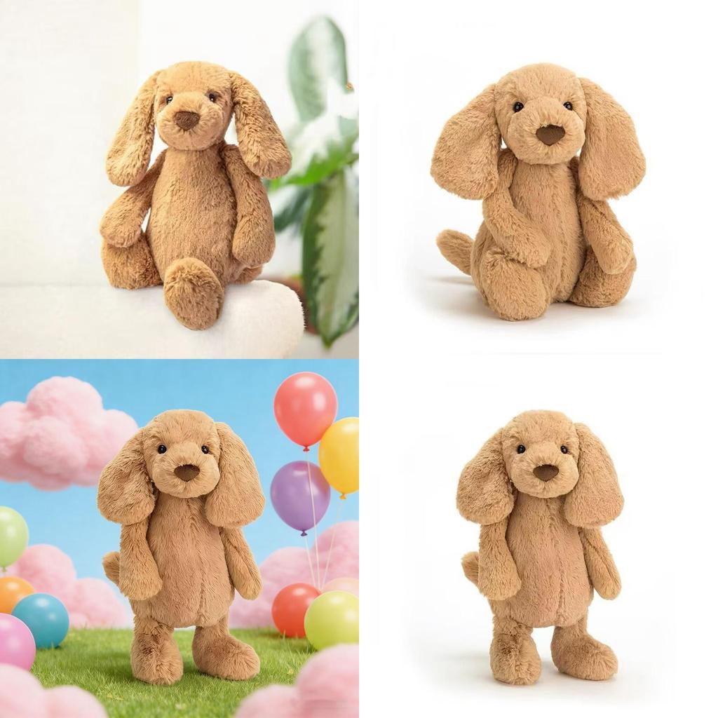 Plush Dog Toy With Soft Pp Cotton Filling For Girls And Kids