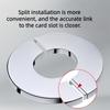 1pc Faucet Decorative Cover Self-Adhesive Stainless Steel Round Covers Shower Water Pipe Wall Hole Cover Bathroom Accessories