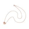 Tuxedo Sam 45th Anniversary Sanrio Characters Dancing Stone Silver Necklace [White Clover] SATA45-N001PG