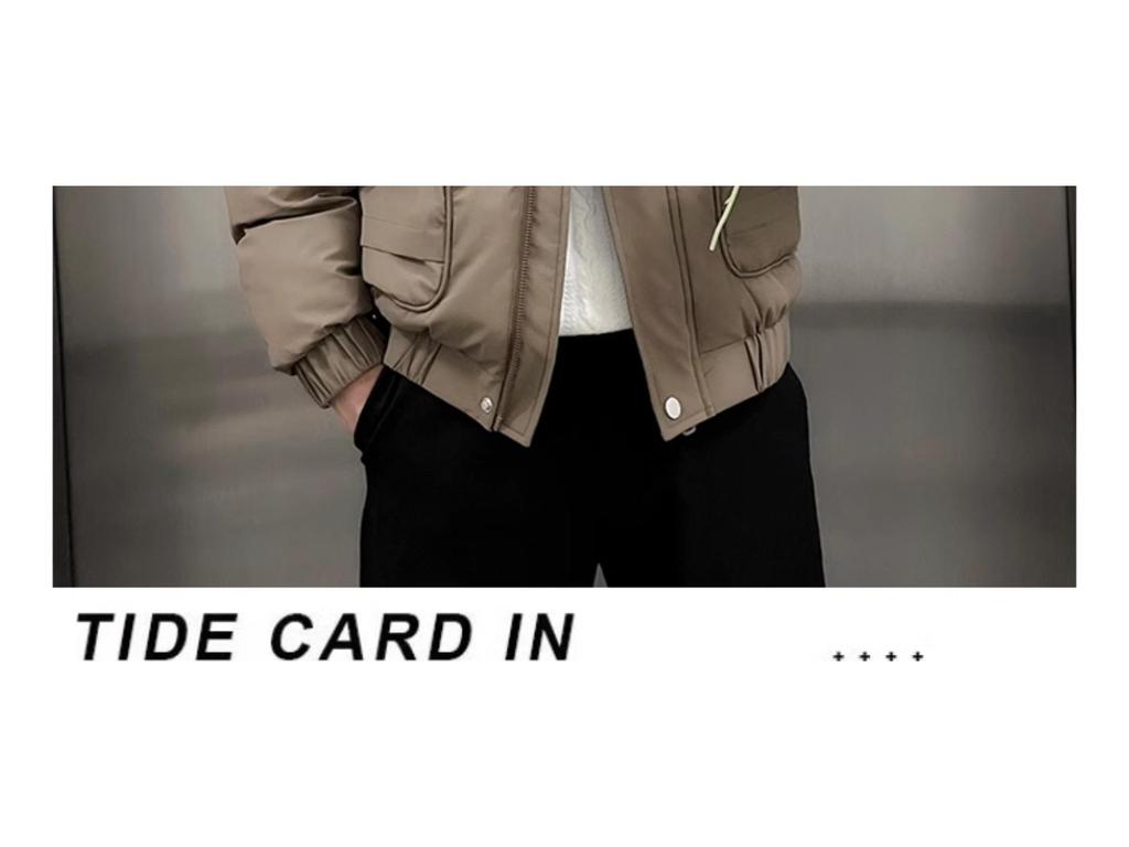 Men's Trendy Thickened Down Cotton Winter Coat - Stylish Short Jacket
