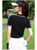 PGM Golf 2026 Women's V-Neck Short-Sleeve Knit Polo Top