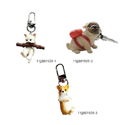 Cartoon Cat Dog Keychain Pendant Hangings Decoration Bag Backpack Bag Charm