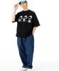 New Era Peanuts Snoopy Collaboration Short Sleeve Cotton T Shirt Black 14682927 NER36A8355