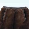 2024 Winter Women's European & American Style Faux Fur Mini Skirt