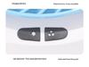 Ventilatore da scrivania portatile USB ricaricabile con luce, funzionamento silenzioso a 3 velocità per dormitori