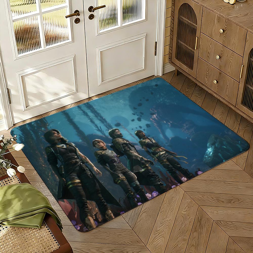 C-Clair O-Obscur E-Expedition 33 Fußmatte Weich Verdickt Rutschfest Schlafzimmer Wohnzimmer Türvorleger Heimdekoration Flanell Teppiche
