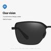 aoron Metal Frame Polarized Sunglasses Classic Black Sport Driving Fishing Glasses UV400 Anti Glare Sunglasses