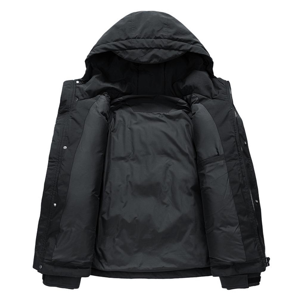 Men's Winter White Duck Down Jacket, Down Loose and Versatile Jacket for Men