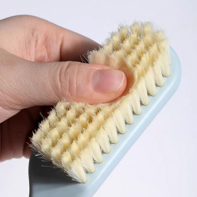 Shoe Brush Long Handle Clothes Brush Macaron Soft Shoe Brush Soft Brush Hanging Cleaning Brush Kitchen and Bath Brush