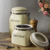Multi Functional Ceramic Sealed Jar Moisture-proof Coffee Storage Jar  Dry Goods Storage